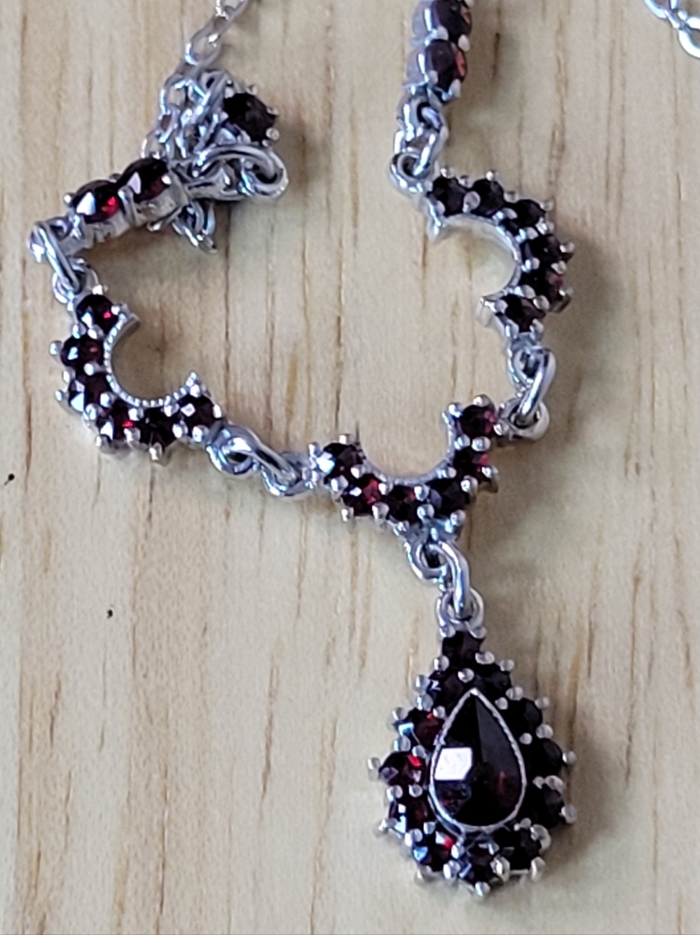 Gorgeous Garnet "Y" Necklace - Picture 5 of 8